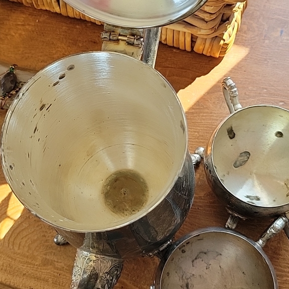 Silver Plated Tea Set - Picture 4 of 6